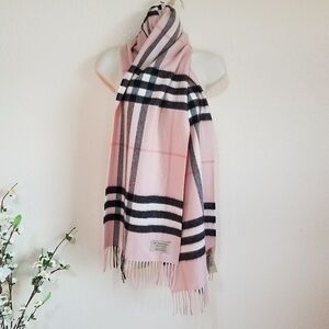 Authentic Burberry Cashmere Plaid Scarf